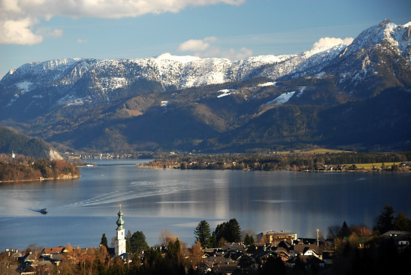 Salzkammergut lake region by Alps