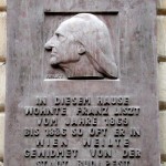 Liszt historical plaque in Schottenhof