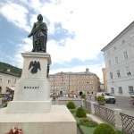 Mozart's Statue in Salzburg